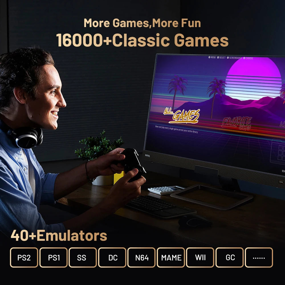 Retro Video Game Super Console X5pro With 16000+ Games 320g/4t